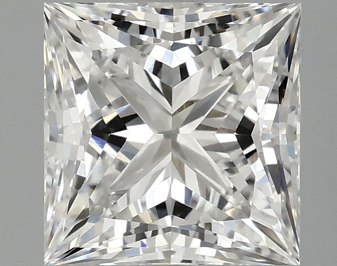 Lab-Grown Princess Diamond - 2.09 Carats, F Color, VVS2 Clarity - Certified by IGI - Report Number: LG687569622