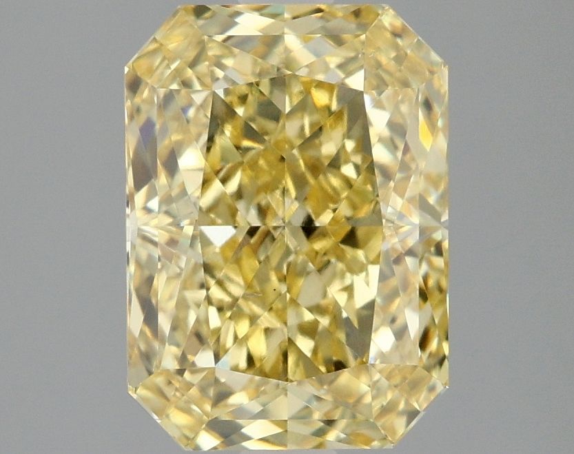 Lab-Grown Radiant Diamond - 2.97 Carats, Fancy Vivid Yellow Color, VS2 Clarity - Certified by IGI - Report Number: LG665459518