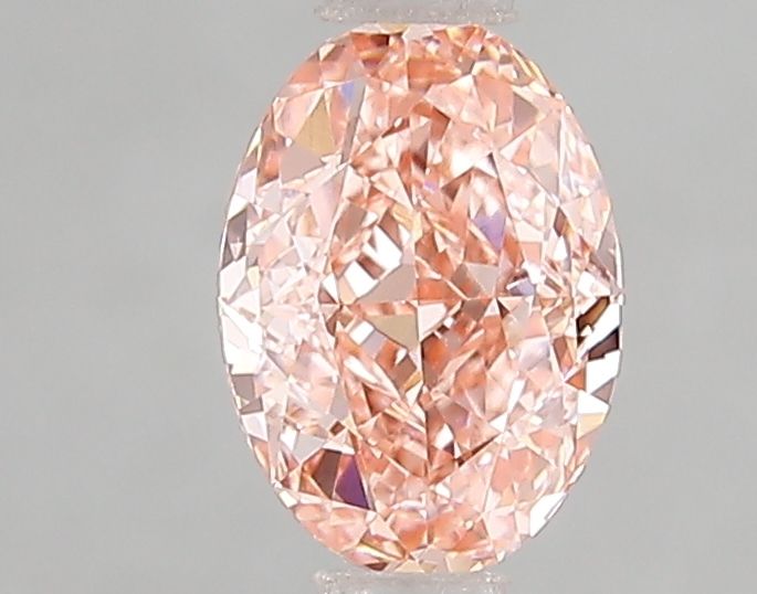 Lab-Grown Oval Diamond - 1.05 Carats, Fancy Intense Pink Color, VVS1 Clarity - Certified by IGI - Report Number: LG666432299