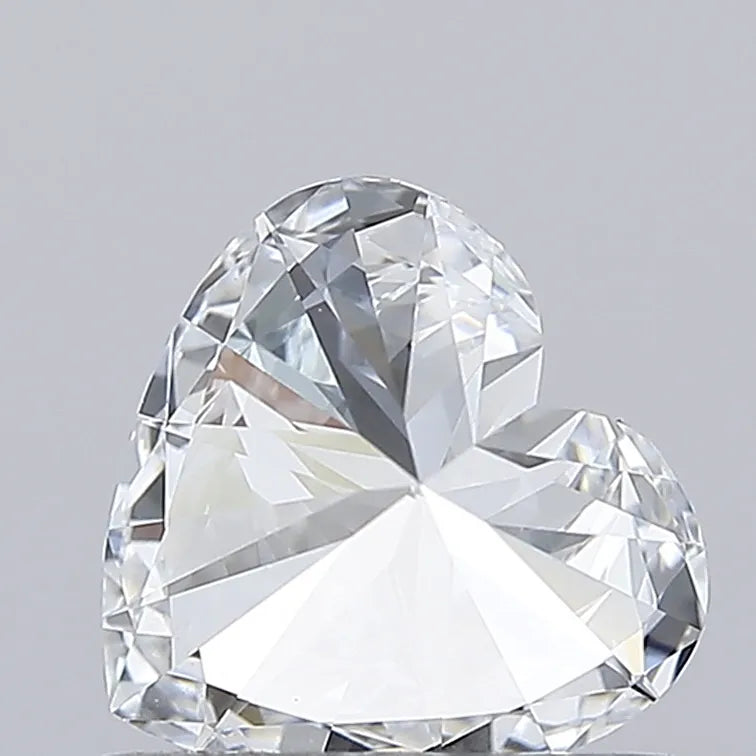0,76 ct Herzförmiger, im Labor gezüchteter Diamant (Farbe D, Reinheit VVS2, IGI-zertifiziert)