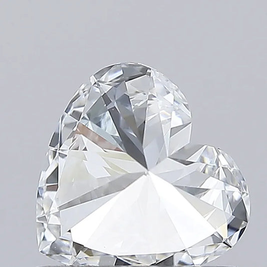Diamant de laboratoire en forme de cœur de 0,76 ct (couleur D, pureté VVS2, certifié IGI)