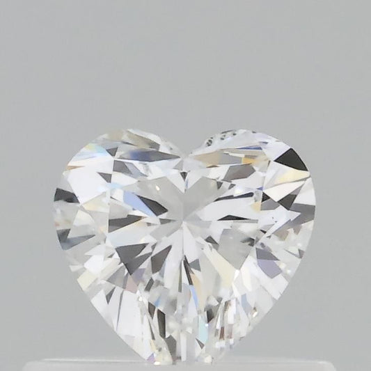 Lab-Grown Heart Diamond - 0.42 Carats, D Color, VS1 Clarity - Certified by IGI - Report Number: LG687573266