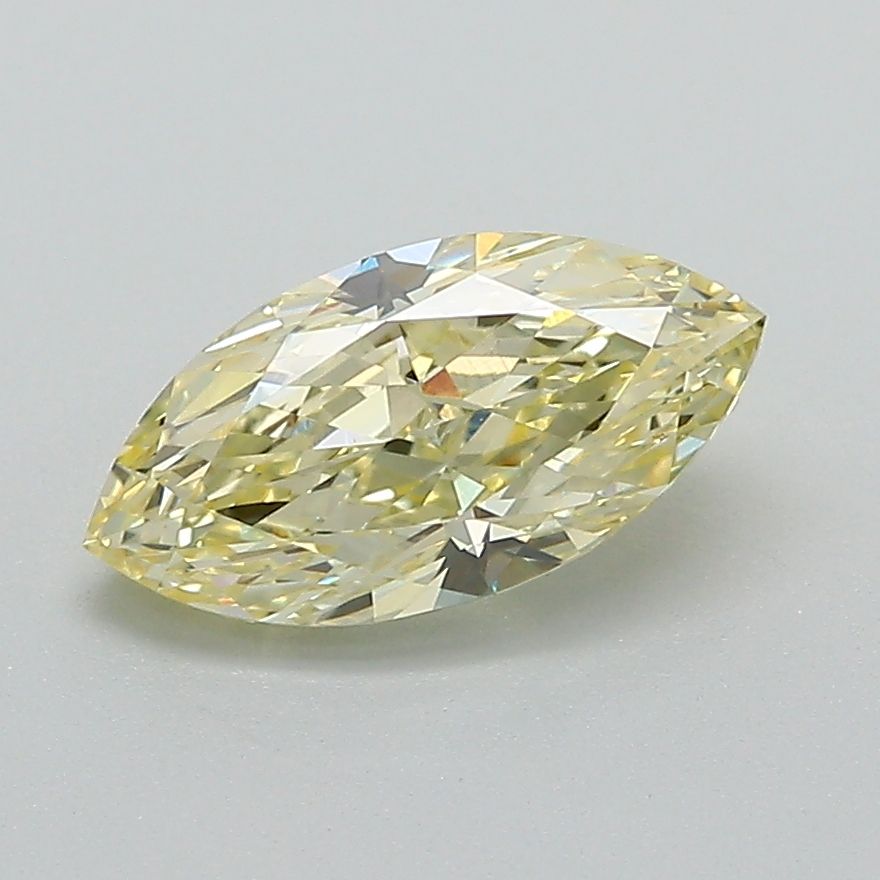 Lab-Grown Marquise Diamond - 1.33 Carats, Fancy Yellow Color, VVS2 Clarity - Certified by IGI - Report Number: LG632495094