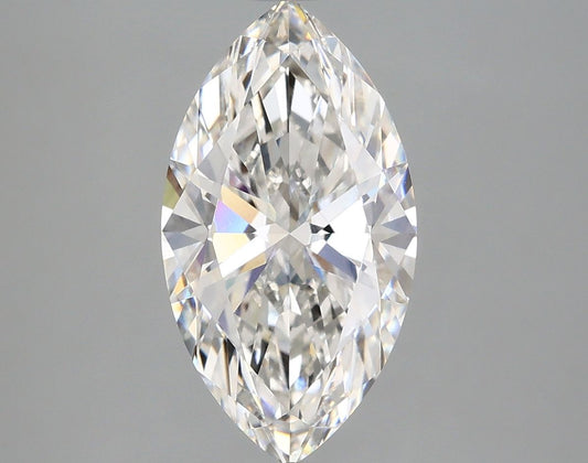 Lab-Grown Marquise Diamond - 3.03 Carats, F Color, VVS2 Clarity - Certified by IGI - Report Number: LG667419118