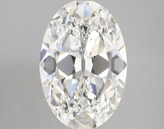 Lab-Grown Oval Diamond - 3.46 Carats, F Color, VVS2 Clarity - Certified by IGI - Report Number: LG680501115
