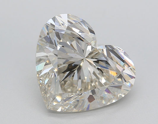 Lab-Grown Heart Diamond - 5.0 Carats, Fancy Vivid Green Color, VS1 Clarity - Certified by IGI - Report Number: LG659414245