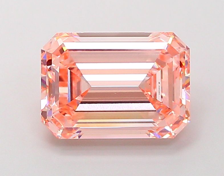 Lab-Grown Emerald Diamond - 6.04 Carats, Fancy Intense Pink Color, VS1 Clarity - Certified by IGI - Report Number: LG689558514