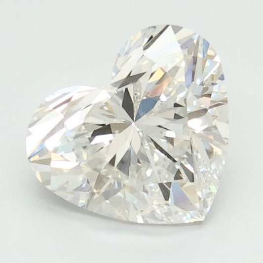 Lab-Grown Heart Diamond - 2.09 Carats, F Color, VVS2 Clarity - Certified by IGI - Report Number: LG680579352