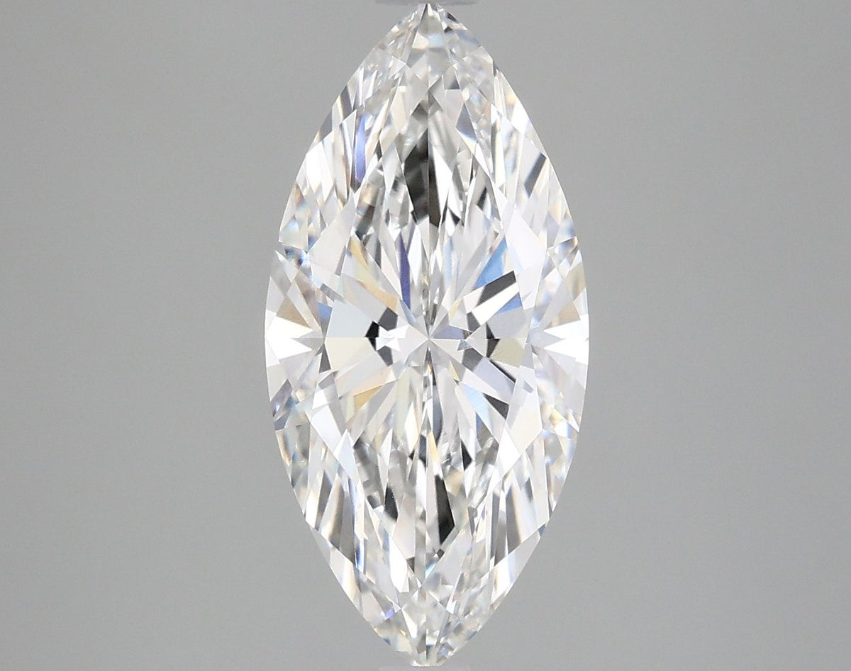 Lab-Grown Marquise Diamond - 3.01 Carats, F Color, VVS2 Clarity - Certified by IGI - Report Number: LG663411947