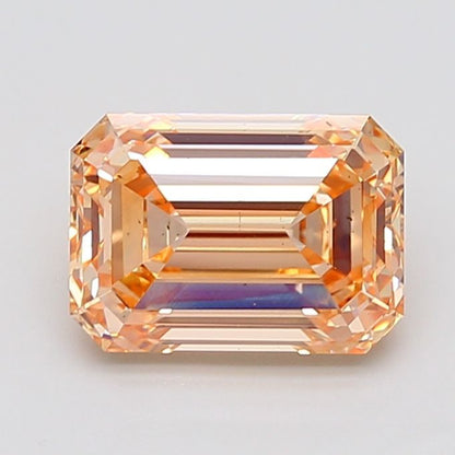 Lab-Grown Emerald Diamond - 4.09 Carats, Fancy Yellow Color, VS2 Clarity - Certified by IGI - Report Number: LG668437286