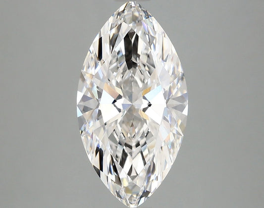 Lab-Grown Marquise Diamond - 2.59 Carats, F Color, VVS2 Clarity - Certified by IGI - Report Number: LG678553393