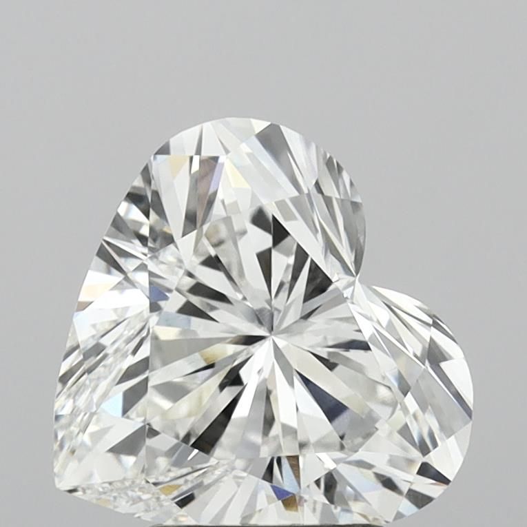 Lab-Grown Heart Diamond - 3.53 Carats, F Color, VVS1 Clarity - Certified by IGI - Report Number: LG640490370
