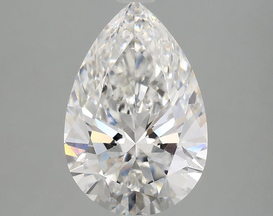 Lab-Grown Pear Diamond - 2.98 Carats, E Color, VS2 Clarity - Certified by IGI - Report Number: LG683597888
