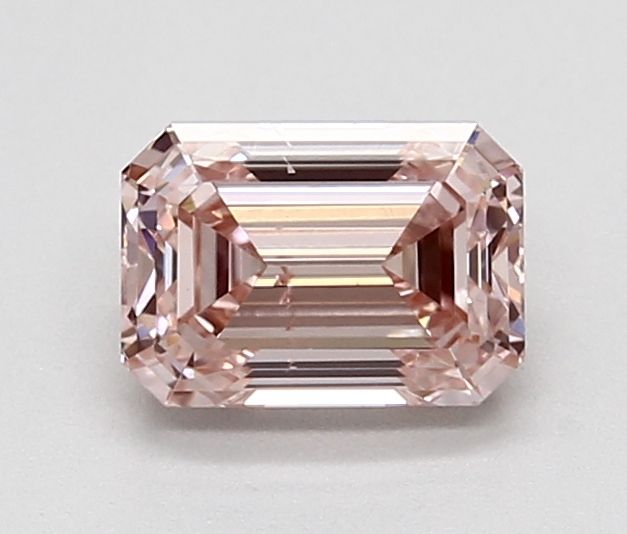 Lab-Grown Emerald Diamond - 1.08 Carats, Fancy Intense Orangey Pink Color, SI1 Clarity - Certified by IGI - Report Number: LG499117682