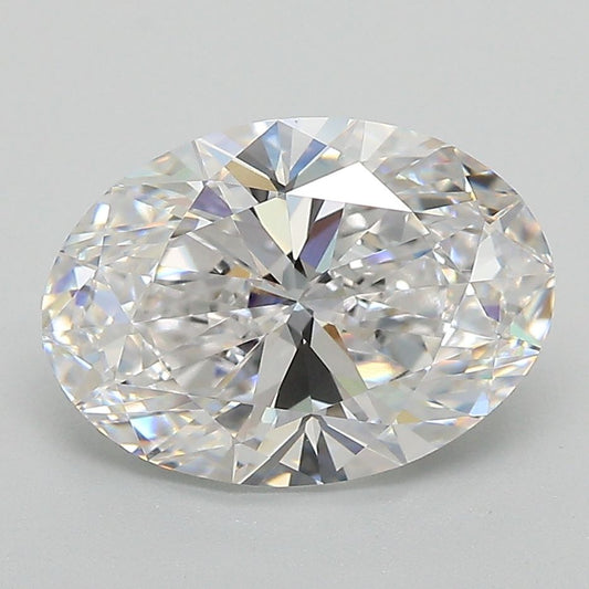 Lab-Grown Oval Diamond - 2.97 Carats, E Color, VVS2 Clarity - Certified by IGI - Report Number: LG668429966