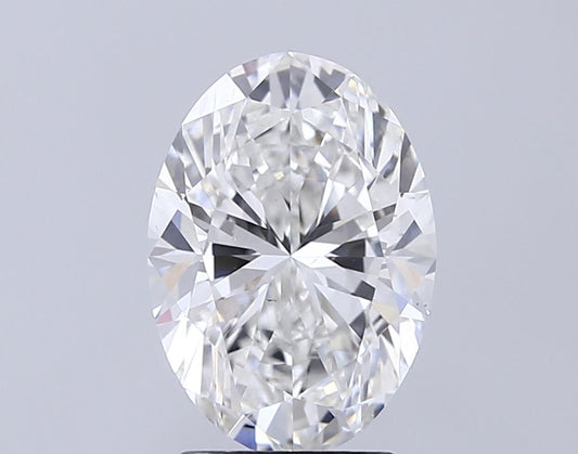 Lab-Grown Oval Diamond - 3.01 Carats, F Color, VS1 Clarity - Certified by IGI - Report Number: LG719559523