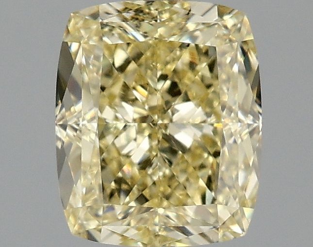 Lab-Grown Cushion Diamond - 2.01 Carats, Fancy Intense Yellow Color, VS1 Clarity - Certified by IGI - Report Number: LG671469273