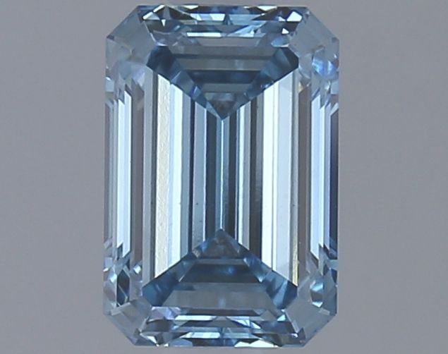 Lab-Grown Emerald Diamond - 1.53 Carats, Fancy Vivid Blue Color, VS1 Clarity - Certified by IGI - Report Number: LG626420565