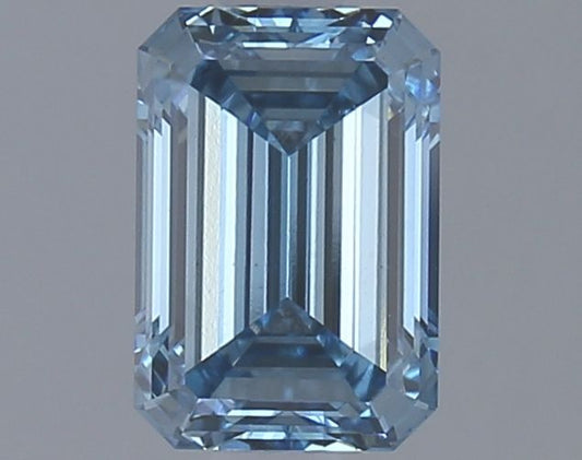 Lab-Grown Emerald Diamond - 1.53 Carats, Fancy Vivid Blue Color, VS1 Clarity - Certified by IGI - Report Number: LG626420565