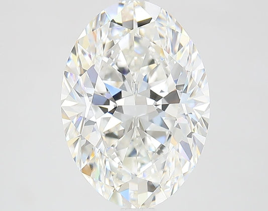 Lab-Grown Oval Diamond - 4.03 Carats, F Color, VVS2 Clarity - Certified by IGI - Report Number: LG660447551