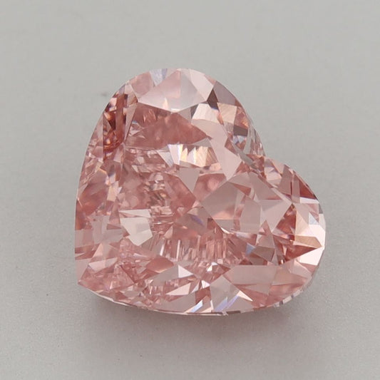 Lab-Grown Heart Diamond - 4.01 Carats, Fancy Vivid Pink Color, VVS2 Clarity - Certified by IGI - Report Number: LG683550944
