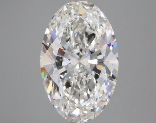 Lab-Grown Oval Diamond - 4.8 Carats, F Color, VS2 Clarity - Certified by IGI - Report Number: LG621437759