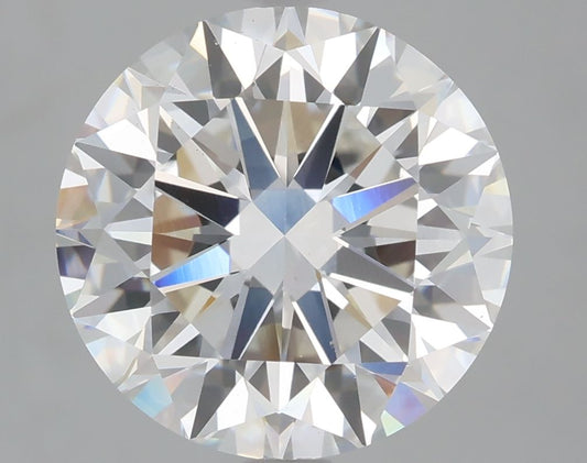 Lab-Grown Round Diamond - 4.0 Carats, F Color, VS2 Clarity - Certified by IGI - Report Number: LG685575404