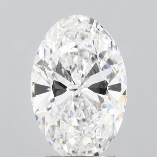 Lab-Grown Oval Diamond - 3.01 Carats, E Color, VVS2 Clarity - Certified by IGI - Report Number: LG675526170
