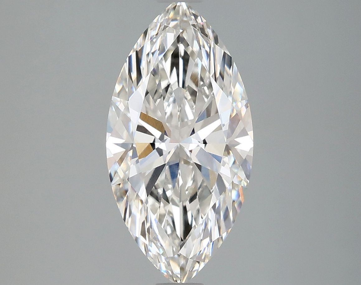Lab-Grown Marquise Diamond - 2.5 Carats, F Color, VVS2 Clarity - Certified by IGI - Report Number: LG670472480