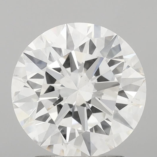 Lab-Grown Round Diamond - 2.95 Carats, F Color, VS1 Clarity - Certified by IGI - Report Number: LG678575539