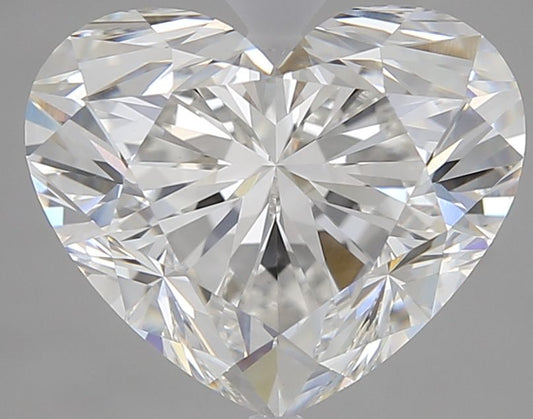 Lab-Grown Heart Diamond - 4.01 Carats, F Color, VVS2 Clarity - Certified by IGI - Report Number: LG662418969