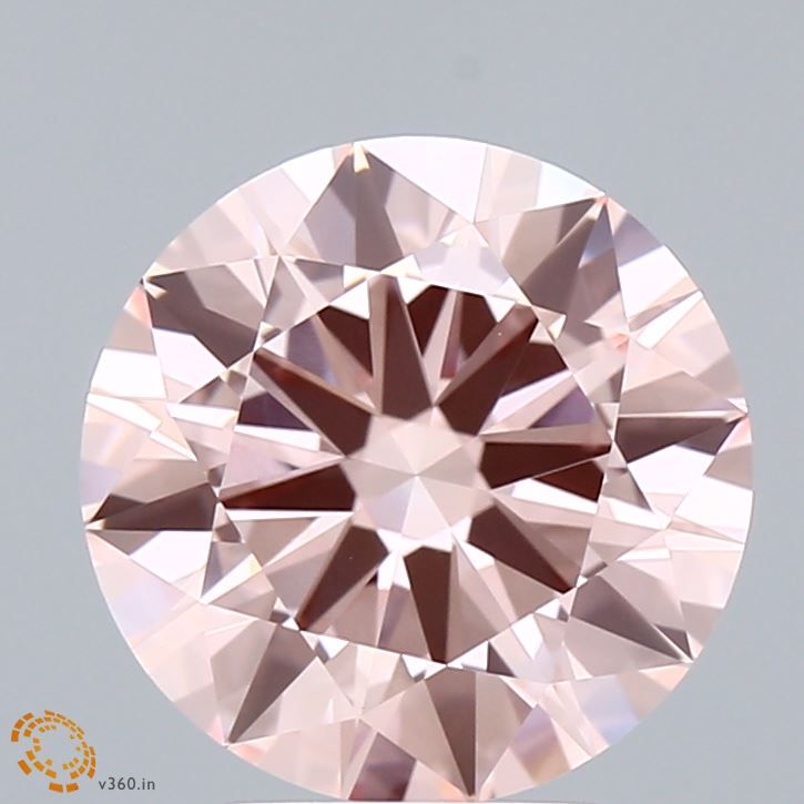 Lab-Grown Round Diamond - 3.02 Carats, Fancy Intense Pink Color, VVS2 Clarity - Certified by IGI - Report Number: LG663412765