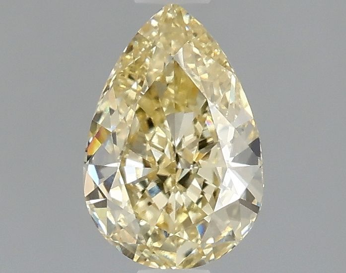 Lab-Grown Pear Diamond - 1.02 Carats, Fancy Intense Yellow Color, VVS1 Clarity - Certified by IGI - Report Number: LG663414708