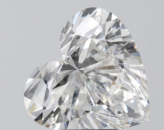 Lab-Grown Heart Diamond - 4.64 Carats, E Color, VS2 Clarity - Certified by IGI - Report Number: LG696574813