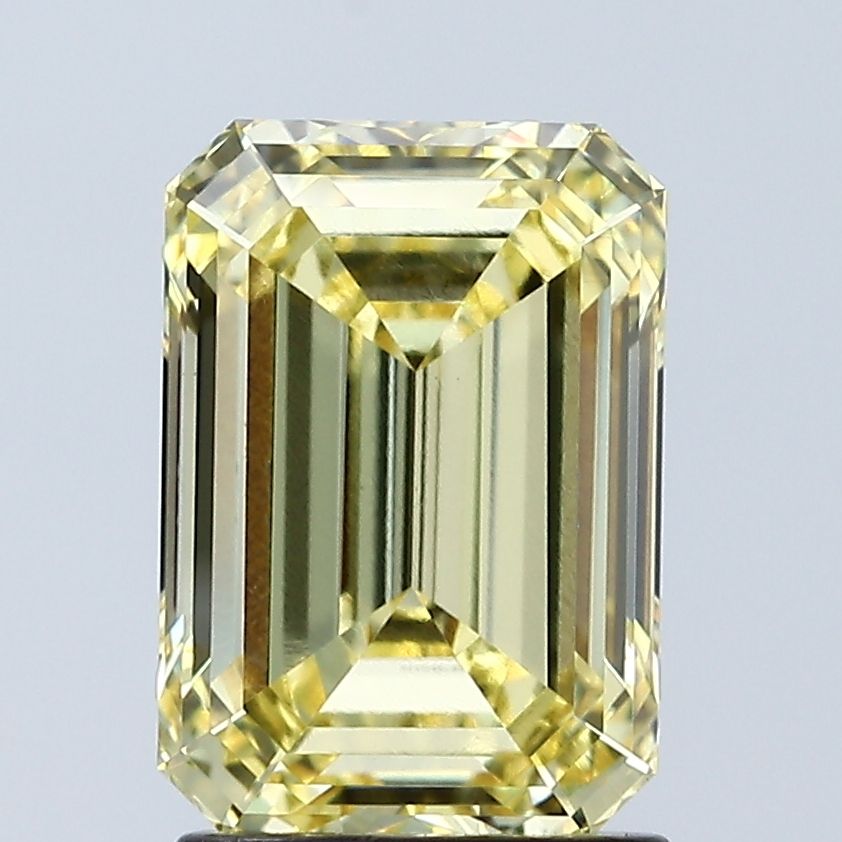 Lab-Grown Emerald Diamond - 2.05 Carats, Fancy Intense Yellow Color, VVS2 Clarity - Certified by IGI - Report Number: LG679512424