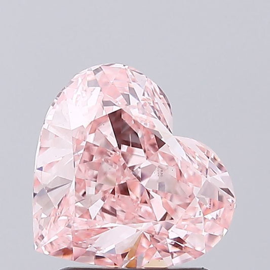Lab-Grown Heart Diamond - 2.04 Carats, Fancy Intense Pink Color, VS1 Clarity - Certified by IGI - Report Number: LG660484830