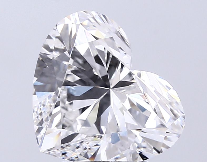 Lab-Grown Heart Diamond - 4.0 Carats, D Color, VVS2 Clarity - Certified by IGI - Report Number: LG696590296