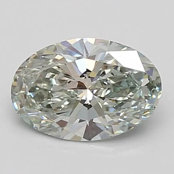 0.78ct Oval Lab Grown Diamond (Colour Fancy Intense Green, Clarity VVS1, Cut EX, IGI Certified)