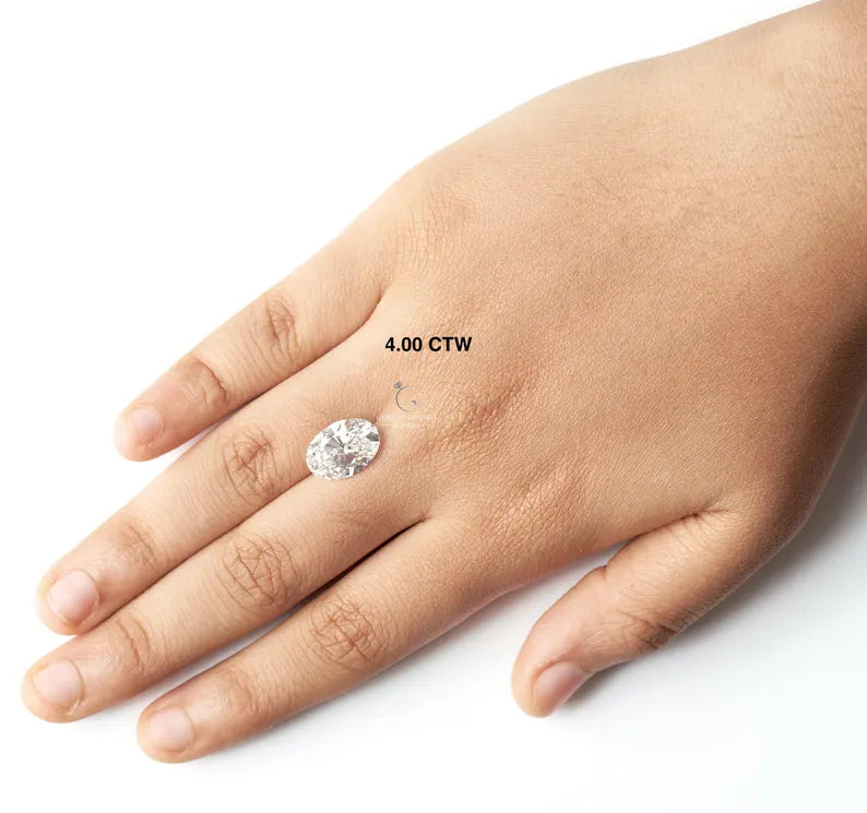 IGI-zertifizierter ovaler, im Labor gezüchteter Diamant – Farbe D–E, Reinheit VS1+, exzellenter Schliff (1–4 ct)