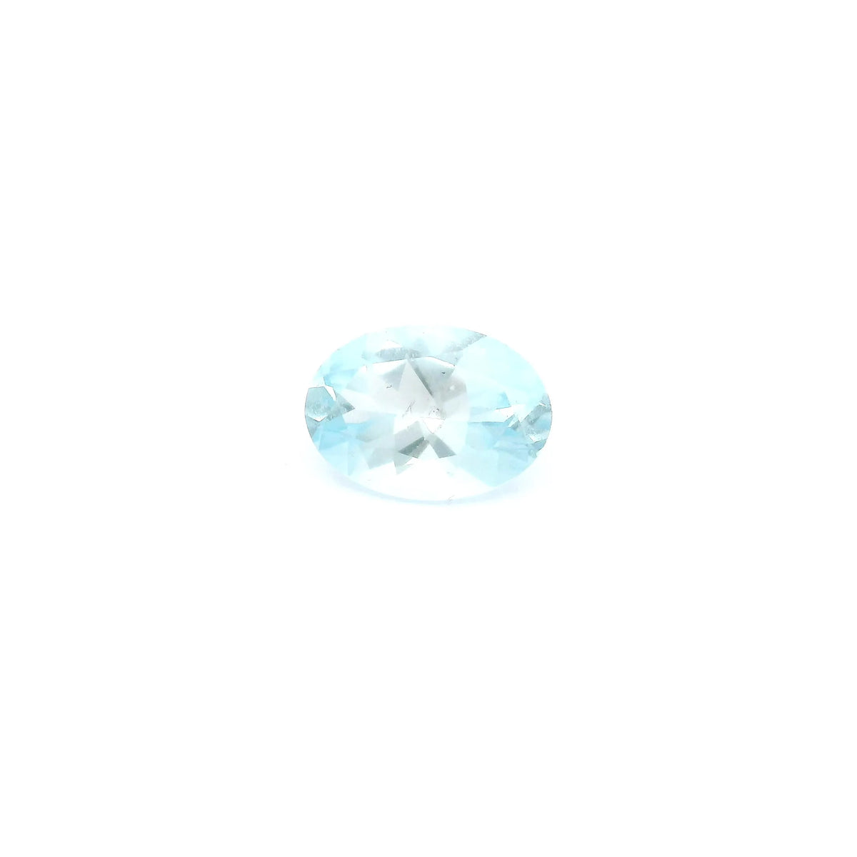 0.64ct Oval Natural Aquamarine (Colour Blue, Clarity Eye Clean, Cut Faceted)
