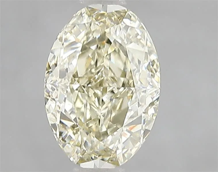 Diamant ovale de 1,51 ct (couleur : gris jaune fantaisie, pureté : VVS2, certifié IGI)