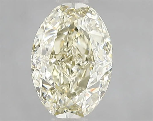 Diamant ovale de 1,51 ct (couleur : gris jaune fantaisie, pureté : VVS2, certifié IGI)