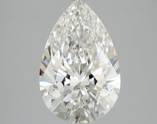 Lab-Grown Pear Diamond - 3.04 Carats, F Color, VVS2 Clarity - Certified by IGI - Report Number: LG685565204