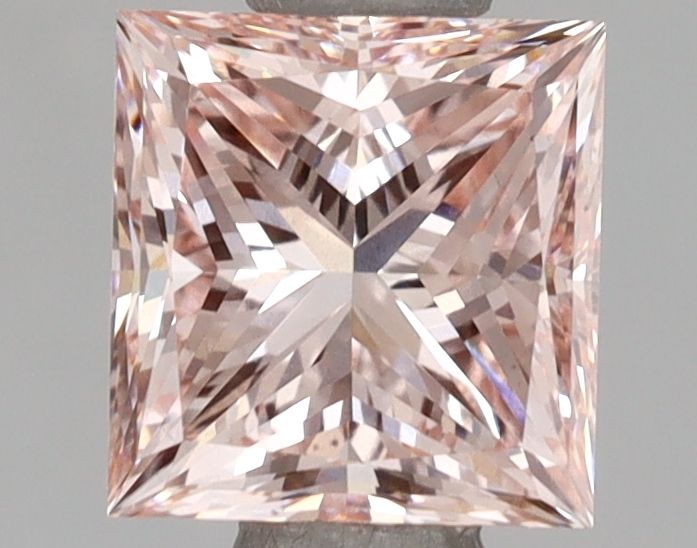 Lab-Grown Princess Diamond - 1.5 Carats, Fancy Intense Pink Color, VS1 Clarity - Certified by IGI - Report Number: LG658471167