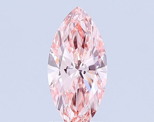 Lab-Grown Marquise Diamond - 1.86 Carats, Fancy Intense Pink Color, VVS2 Clarity - Certified by IGI - Report Number: LG658472039