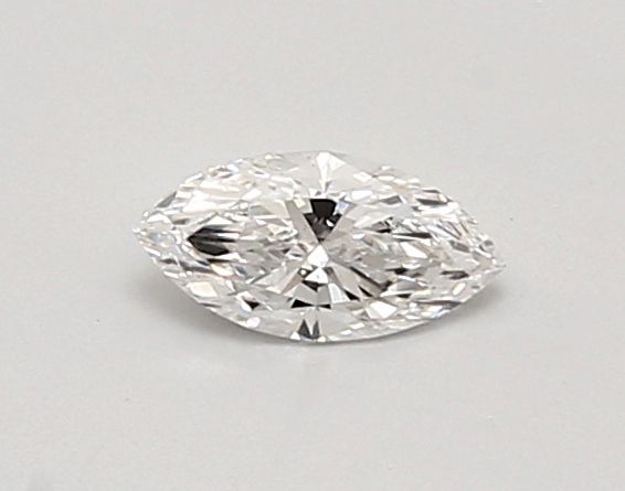 Lab-Grown Marquise Diamond - 0.33 Carats, D Color, VS1 Clarity - Certified by IGI - Report Number: LG687584458
