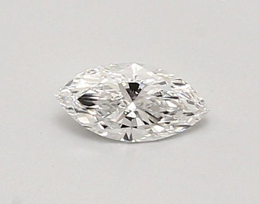 Lab-Grown Marquise Diamond - 0.33 Carats, D Color, VS1 Clarity - Certified by IGI - Report Number: LG687584458