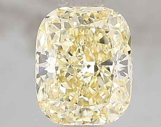 Lab-Grown Cushion Diamond - 1.01 Carats, Fancy Intense Yellow Color, VS1 Clarity - Certified by IGI - Report Number: LG671493187
