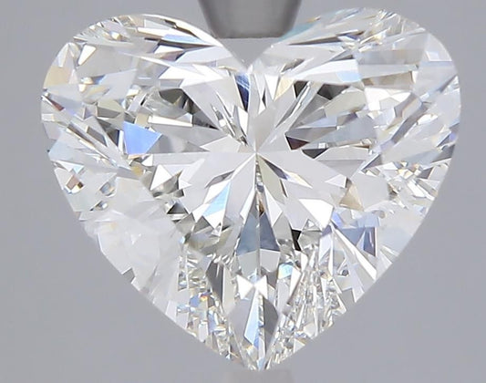Lab-Grown Heart Diamond - 4.05 Carats, F Color, VVS2 Clarity - Certified by IGI - Report Number: LG681579335