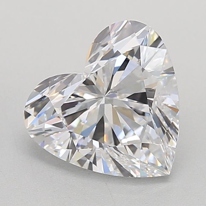 Lab-Grown Heart Diamond - 1.54 Carats, D Color, VVS2 Clarity - Certified by IGI - Report Number: LG654413539